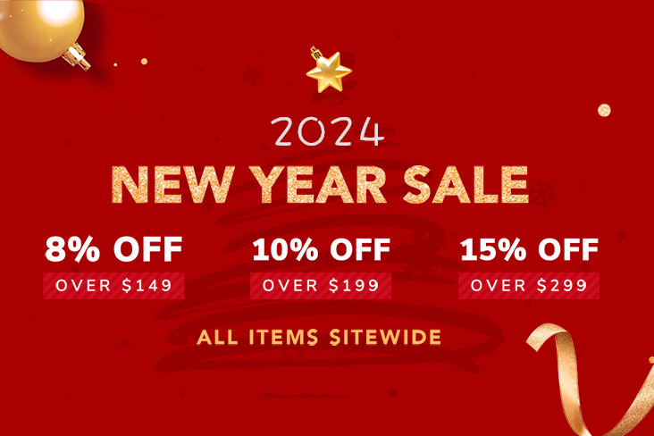 Happy New Year! Up to 15% OFF
